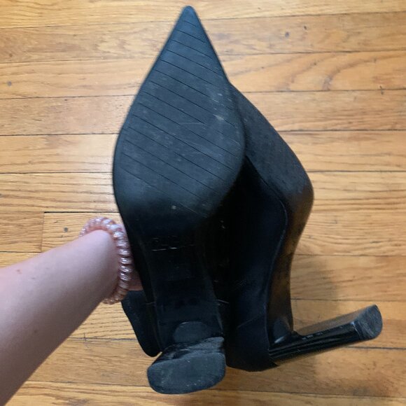 Zara Stretch Fabric Heeled Ankle Boots Size 9 - Picture 3 of 6